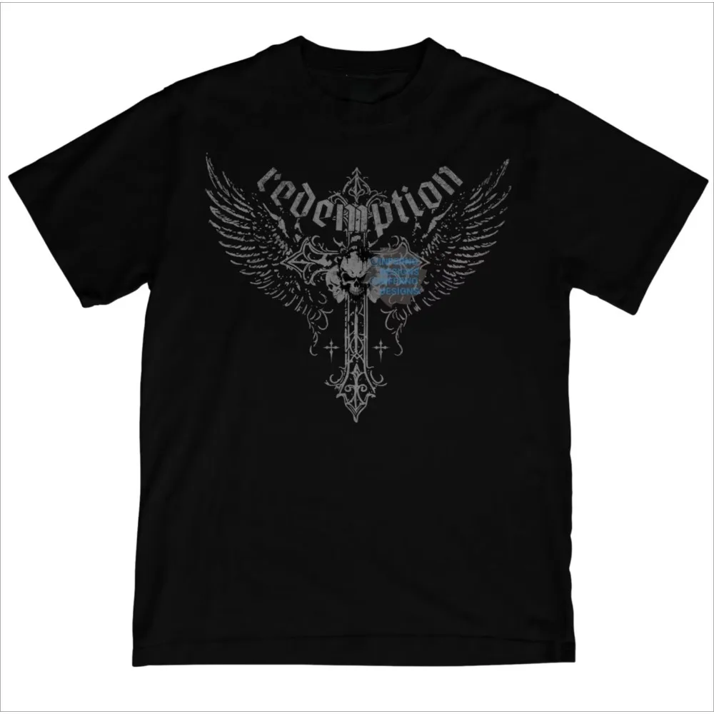 2025 Y2KGrunge Skull Cross T-Shirt Gothic Cross Alternative Clothing Wings Y2KT-Shirt Short Sleeve Unisex Summer