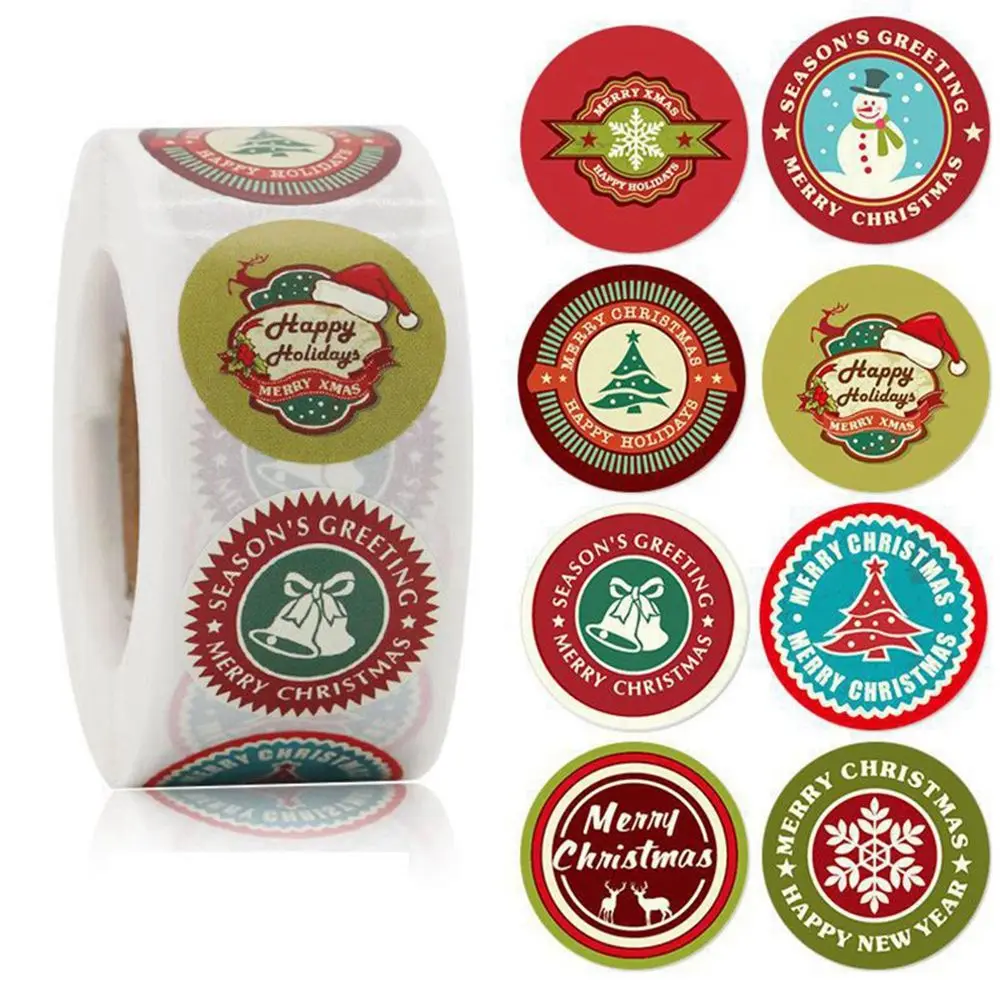 Envelope Seal Sealing Sticker for Gift Cards Greeting Cards Decorations Packing Labels Package Stickers Christmas Stickers