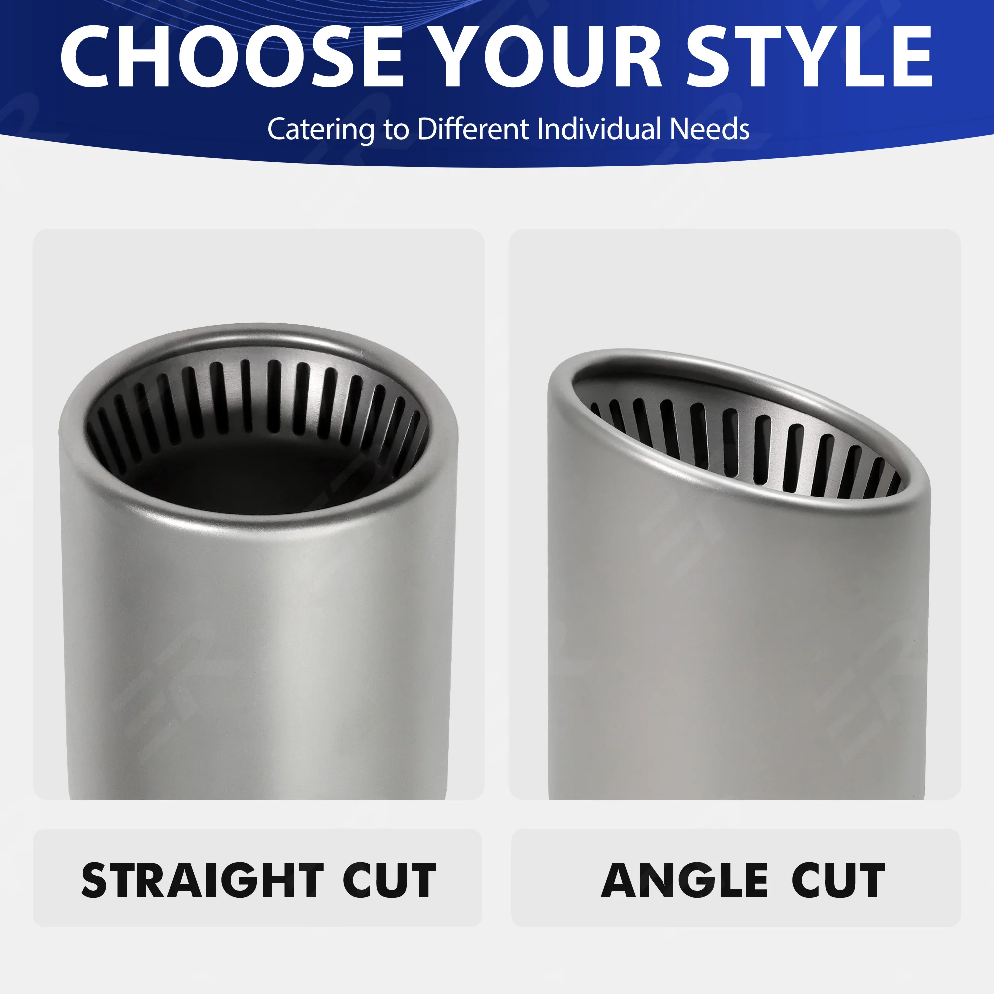 

1 Pc Car Accsesories 304 Matte Stainless Steel Exhaust Tip Upgrade Muffler Tip Universal Exhaust Systems Modify Pipe Nozzle