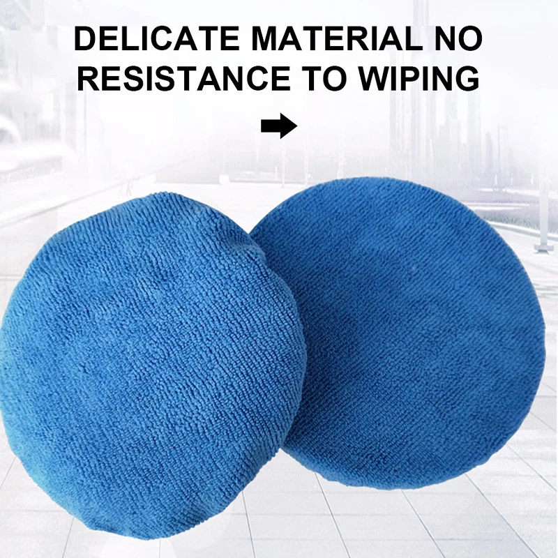 SEAMETAL 5 TO 10 Inch Microfiber Polishing Disc Car Waxing Polishing Buffing Paint Care Polisher Pads Car Washing Accessories