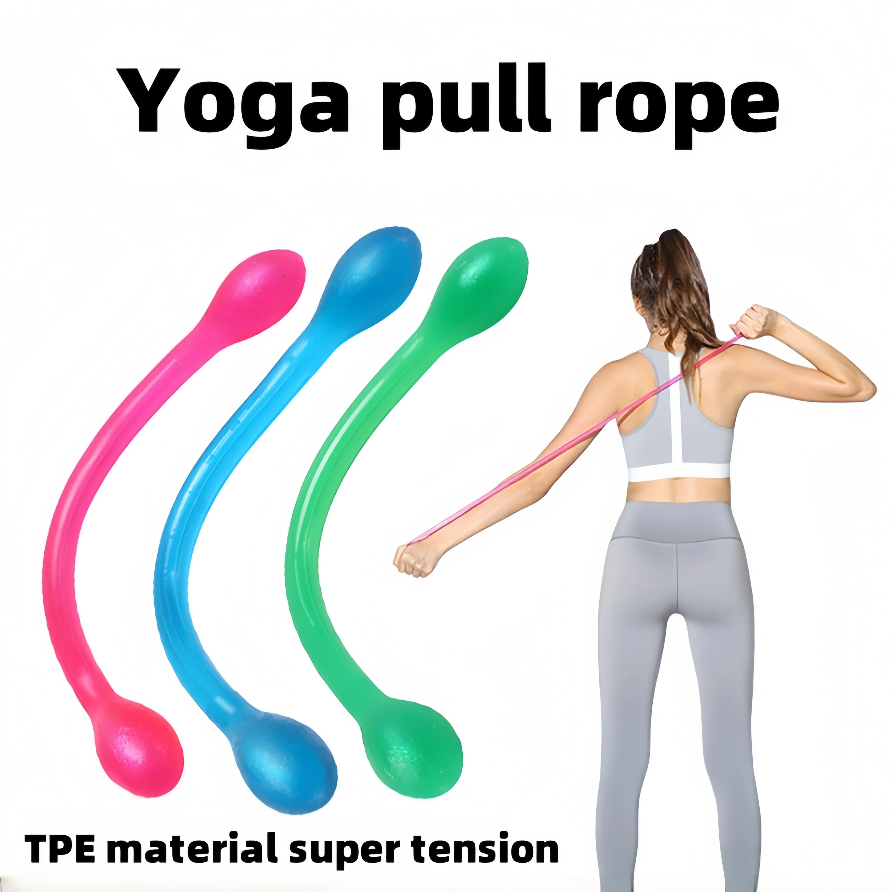 

Fitness elastic band, yoga tension rope, household one-word rally, sports resistance band, exercise shaping