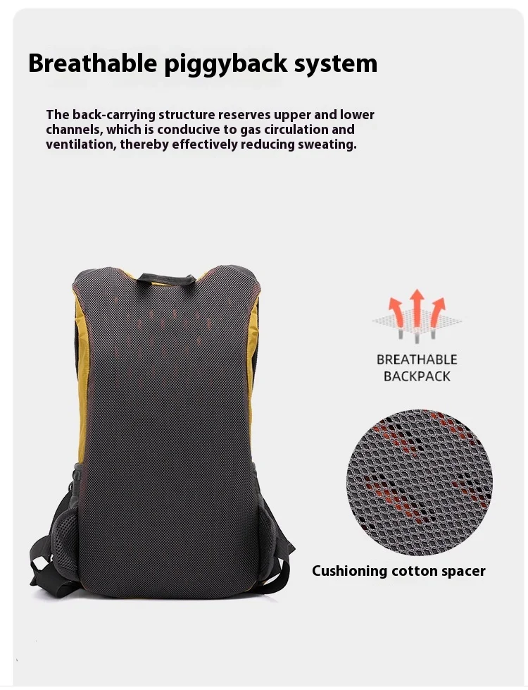 Neuer Outdoor 20L Wanderrucksack für Damen und Herren, Cross-Country-Lauf- und Fahrradweste, Leichter Rucksack aus Nylon – Detail 9