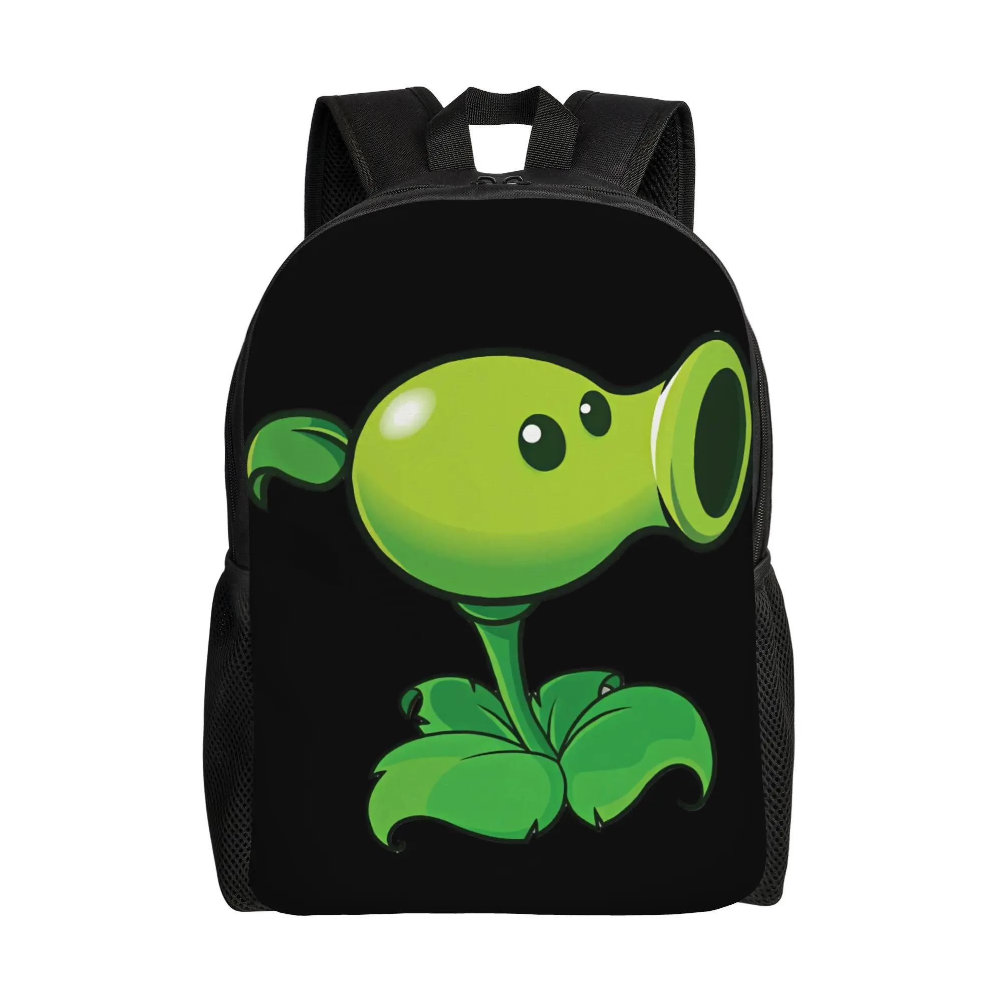 Peashooter Plants Vs Zombies Backpack  Daily Backpacks Female Stylish School Bags Designer Breathable Rucksack