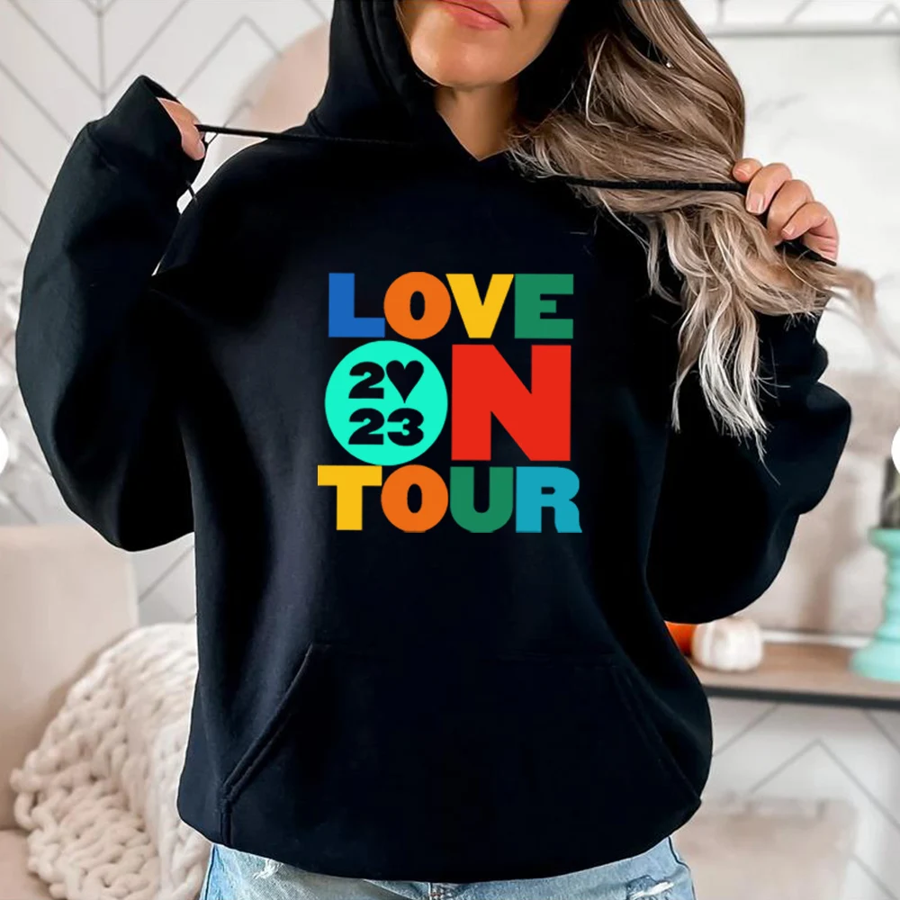 

Толстовка Love on Tour 2023, зимняя толстовка с надписью «Love on Tour»