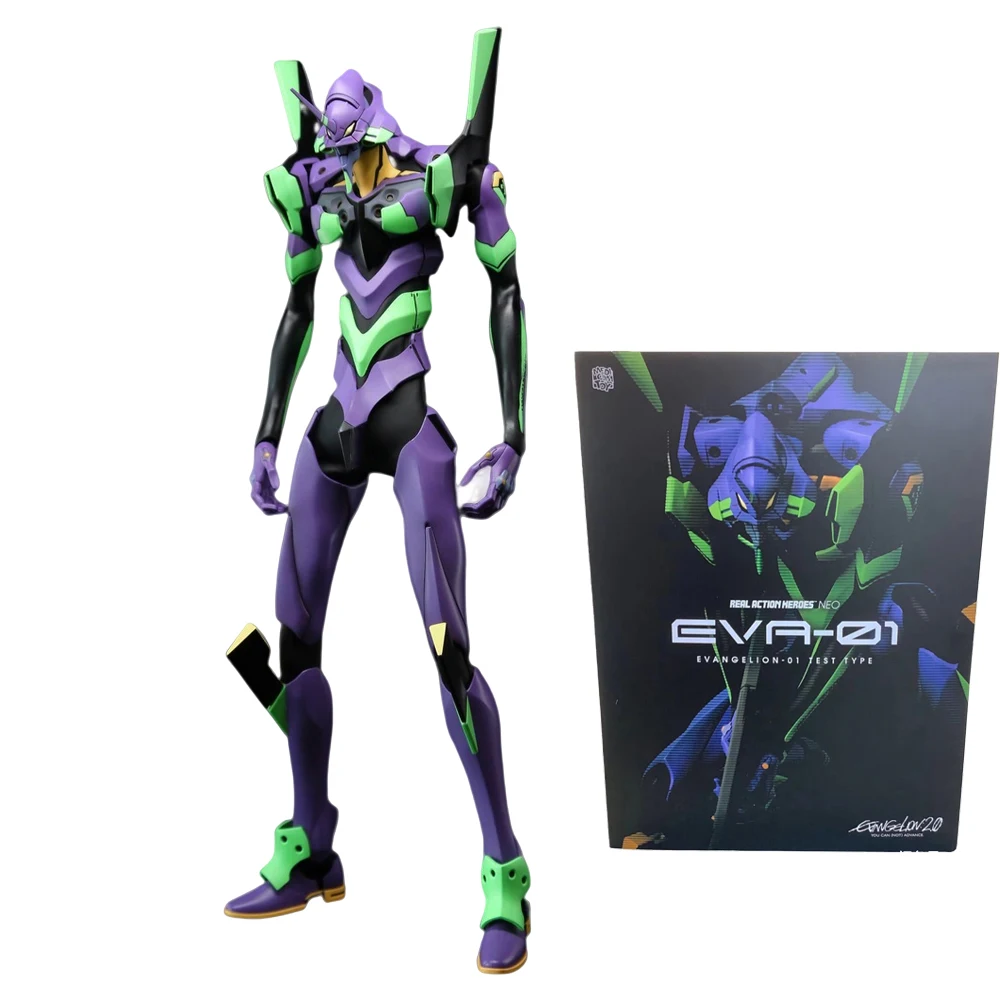 

100%Original BANDAI Evangelion Action Anime Figure RAH EVA-01 TEST TYPE Collectible Boxed Model Doll Birthday Gift Toys