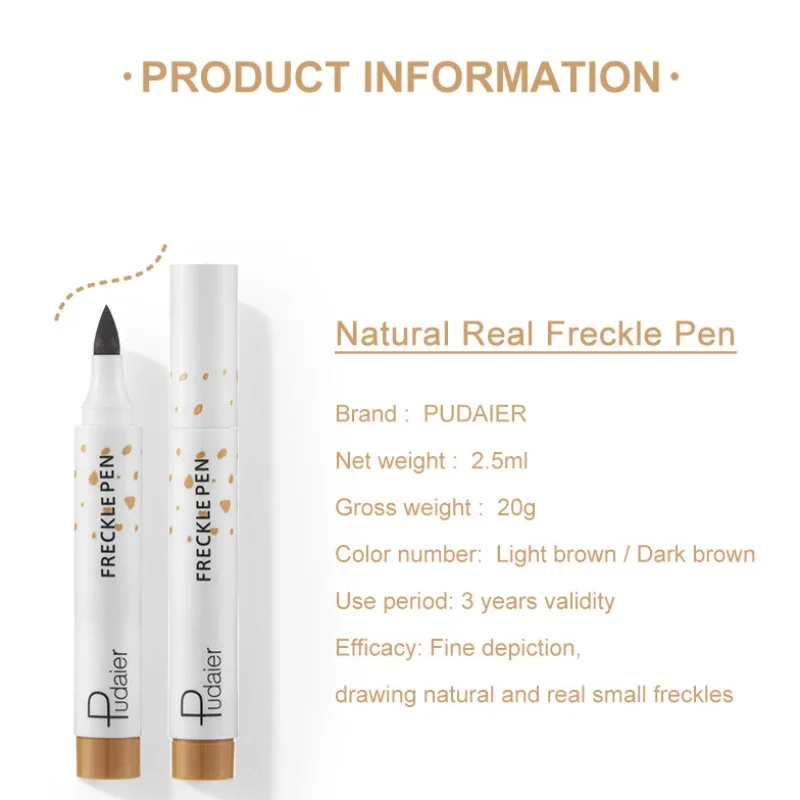 Free Shiping Freckle Pen Waterproof Natural Simulation FakeSpot Makeup Lasting Waterproof Face Dot Spot Pencil Eyeliner Cosmetic