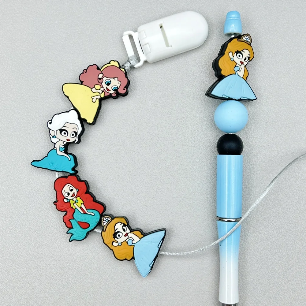 10Pc Diy Cartoon Mini Siliconen Kralen Tepel Ketting Kraal Kraal Sieraden Accessoires Focale Kraal Food Grade Siliconen Voor Baby Speelgoed