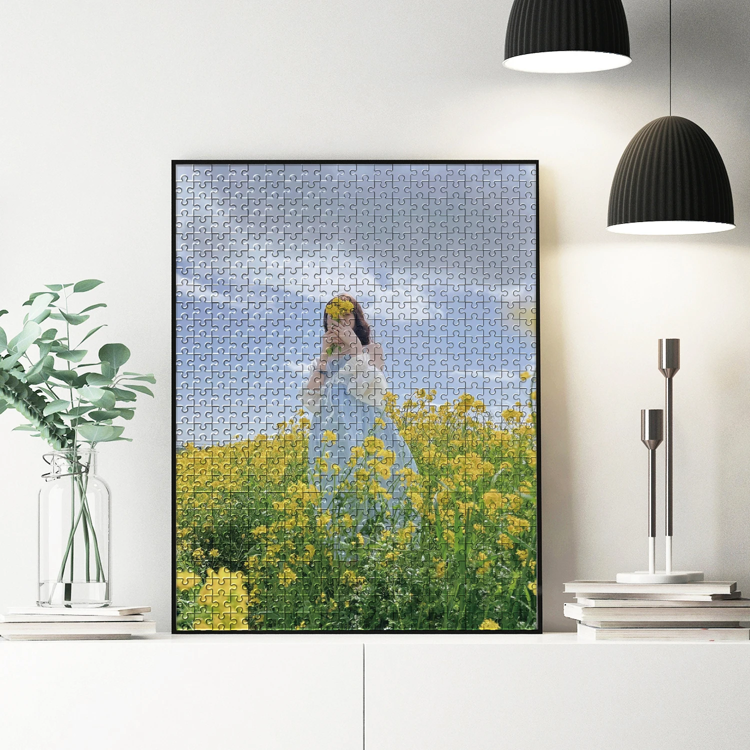 35/150/300/500/1000 قطعة النساء في منطقة زهرة بذور اللفت صور مخصصة شخصية الضغط الألغاز بازل قطع #6