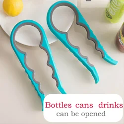 Manual Multifunctional Four In One Can Opener New Screw Cap Can Opener Non-Slip Twist Cap Bottle Opener Kitchen Gadget