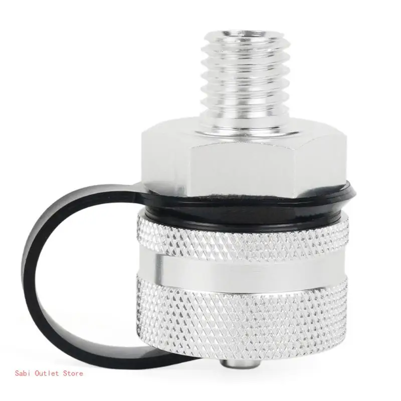 Aluminum Alloy Oil Drain Valves Quick Drain with Hose Attachment Car Accessories