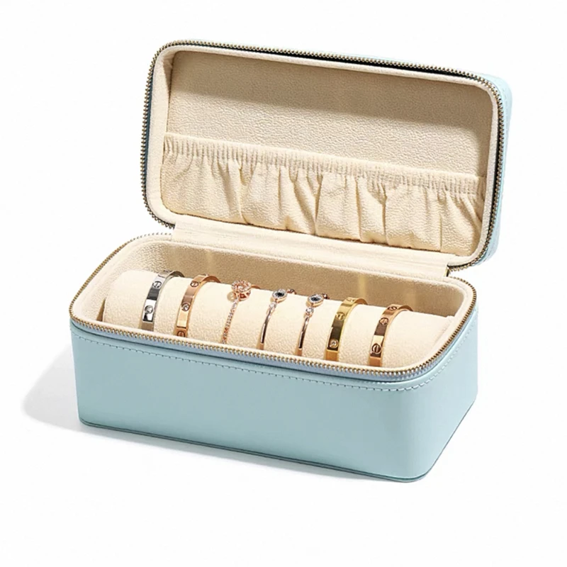 2025年新作 ブレスレットボックス レザー製 ジュエリーオーガナイザー 便利なブレスレット収納ケース ジュエリーディスプレイ 2