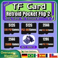 Retroid Pocket Flip 2 TF Card Memory Card For Popular Classic Retro Game PSP PS2 Portable Handhel 512G PSP PS2 TF Card Gifts