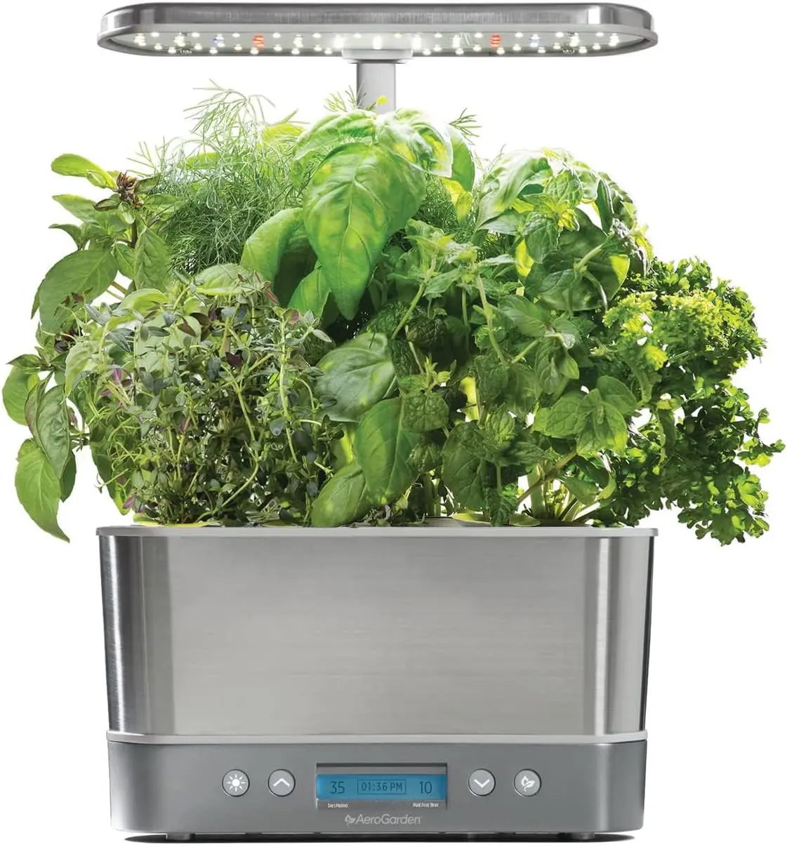 Indoor Garden with LED Grow Light Stainless Steel about This Item PLANT TO PLATE IN-HOME GARDEN SYSTEM EASY TO USE