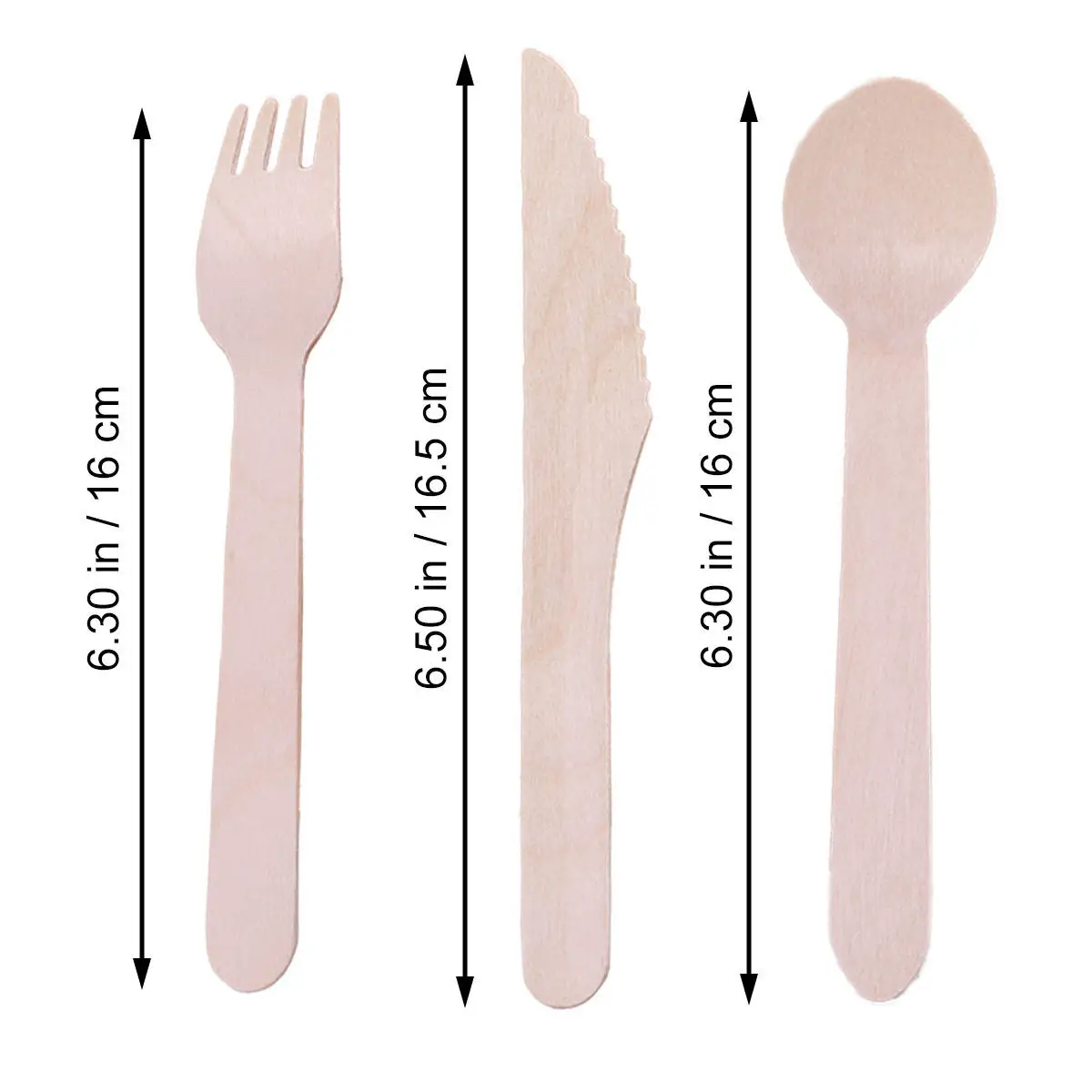 150pcs Wooden Cutlery Set Disposable Tableware For Party Picnic Barbecue Spoons 50 Forks 50 Cutters Wooden Utensils