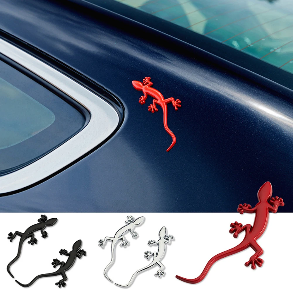 Chrome 3D Metal Alloy Emblem Sticker Lizard Gecko Badge for Audi Quattro Quattro A4 A3 A6 A5 Q5 Q7 Q3 A1 TT RS3 RS4 S1 S5