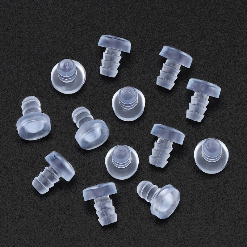 100 قطعة جزءا لا يتجزأ من المطاط المضاد للتصادم الجسيمات المطاطية شفافة عازل للصوت وسادة عازلة للصوت الجسيمات لينة وسادة مطاطية ثقب التوصيل