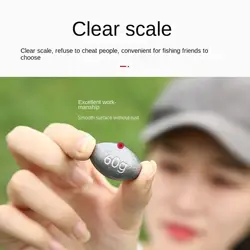 Plomo para pesca con tapón de plástico y núcleo blando de silicona