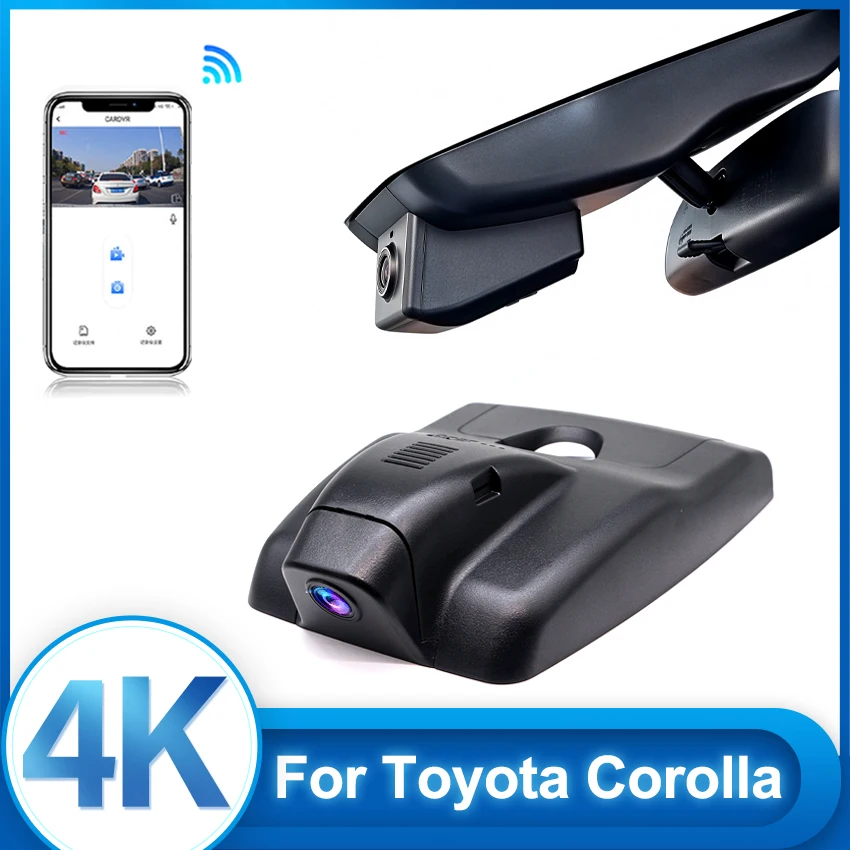 4K 2160P Dash Cam For Toyota Corolla Cross 2023 2024 2025 2026 Plug and Play Car DVR High Quality Camera Video Recorder