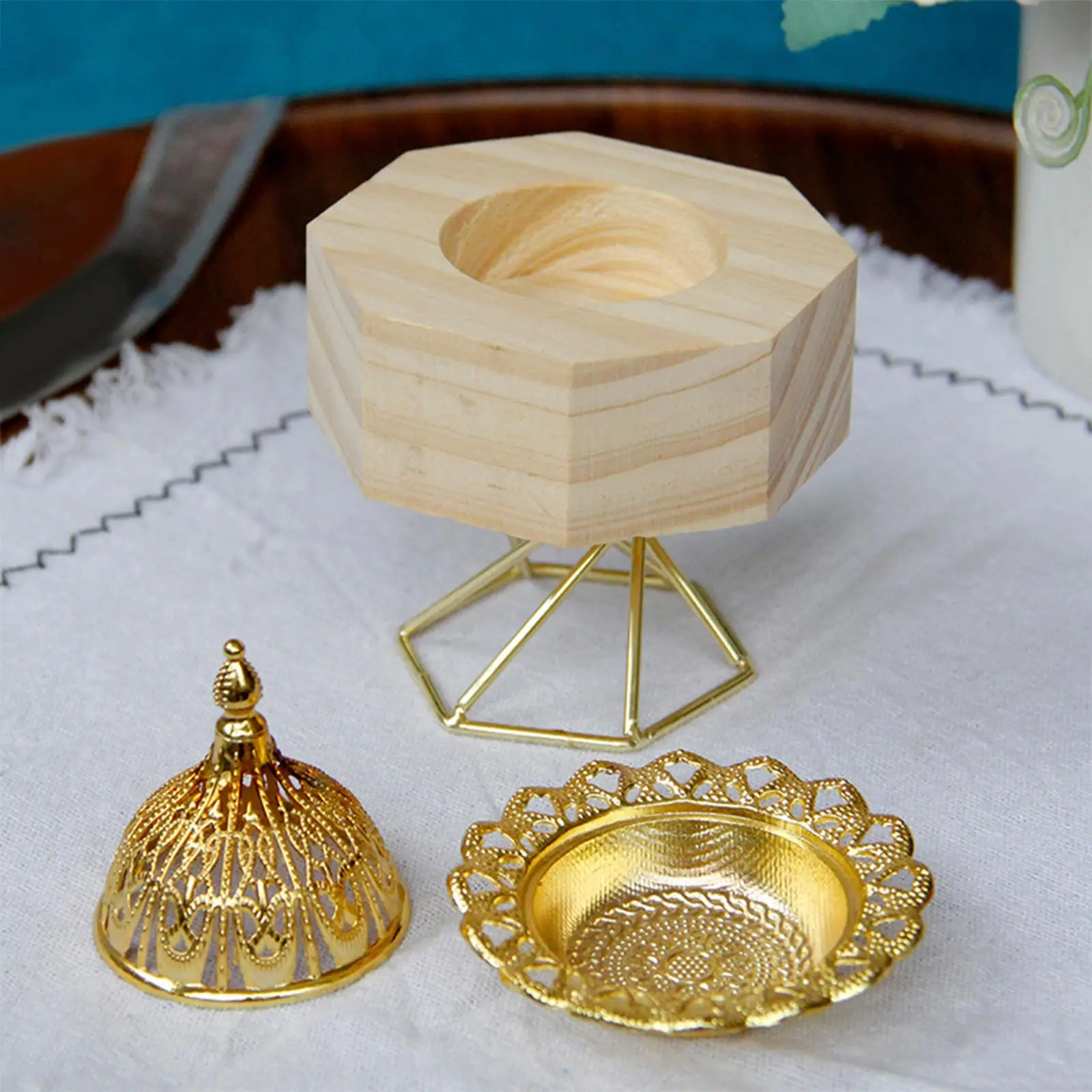 Incense Burner Portable Middle East Arab Decoration for Study Church Office