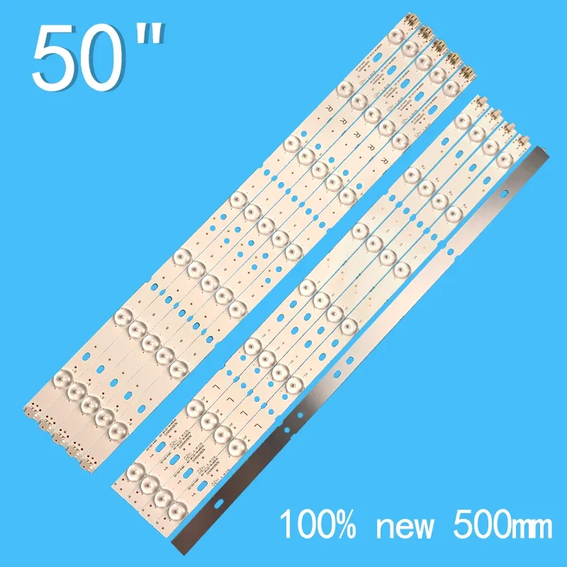 10pcs 3V Led Bande Lumineuse Pour Sanyo 50 Pouces DH50D14-L-ZC14F-04 TV Rétro-Éclairage Bande Bar Réparation 50CE1120 X505bv Cn50ha708