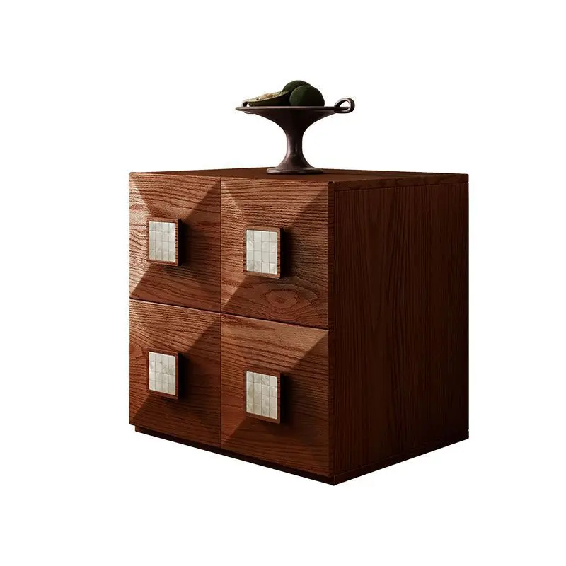 

Medieval living room floor-to-ceiling combination TV cabinet, module, solid wood chest, bedroom bedside, square, household