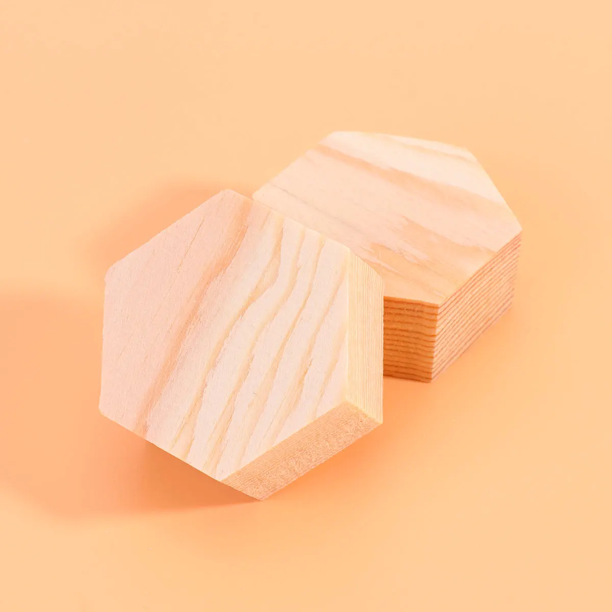 

10 PCS Special-shaped Wooden Board DIY Block Decoration Craft Plank Bamboo Small