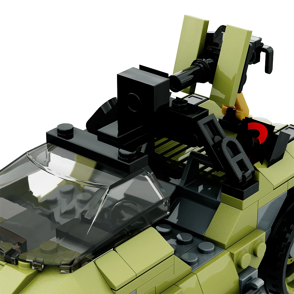 MOC Military Halos Warthdoged M12 Force Application veicolo Building Blocks veicolo da ricognizione veicolo blindato mattoni giocattolo