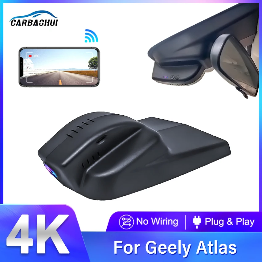 Dash Camera For Geely Atlas. NL-3 Video Recorder Driving Recorder Dash Cam Front and Rear Camera 4K 2160P WiFi Car DVR Dash Cam
