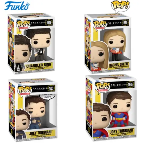 Vänner Äkta Funko Pop Actiondocka Modell Oey Tribbiani Rachel Green Joey Tribbiani Vinylskulptur Dockor TV-fans Gåva 10 best sales Vänner Funko Pop - №1