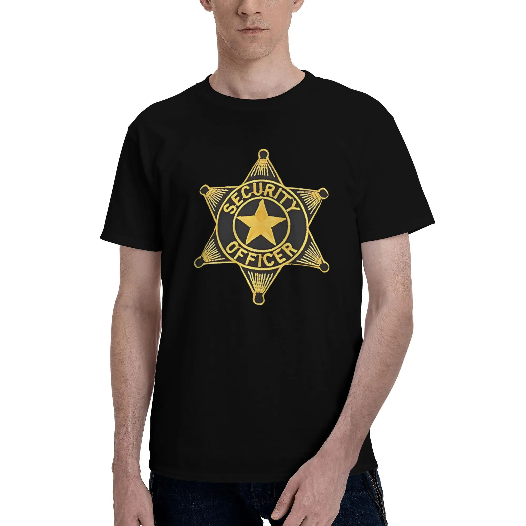 

New 2025 yaer The Law enforcement themed Badge styled Logo t shirt men sleeve shirt