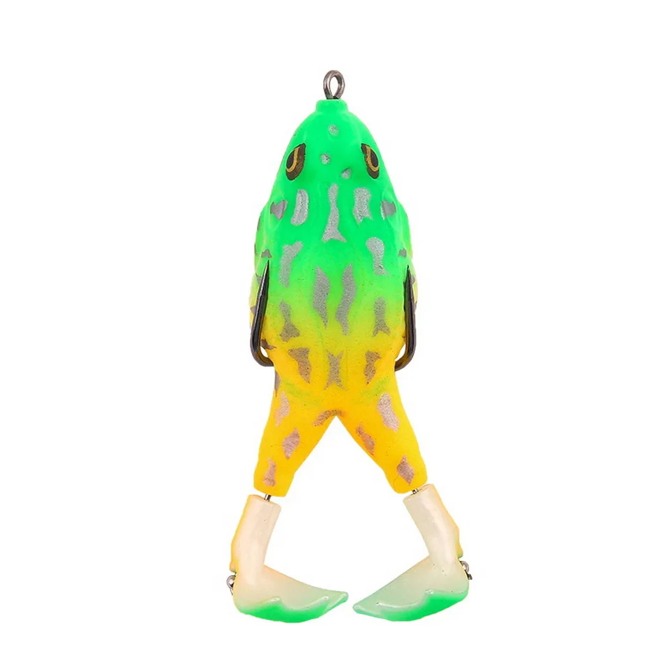 Frosch Köder Doppel Propeller Beine Silikon Weiche Köder 13,6g 16,6g Topwater Wobbler Künstliche Köder Für Bass Wels angeln Werkzeuge – Detail 7