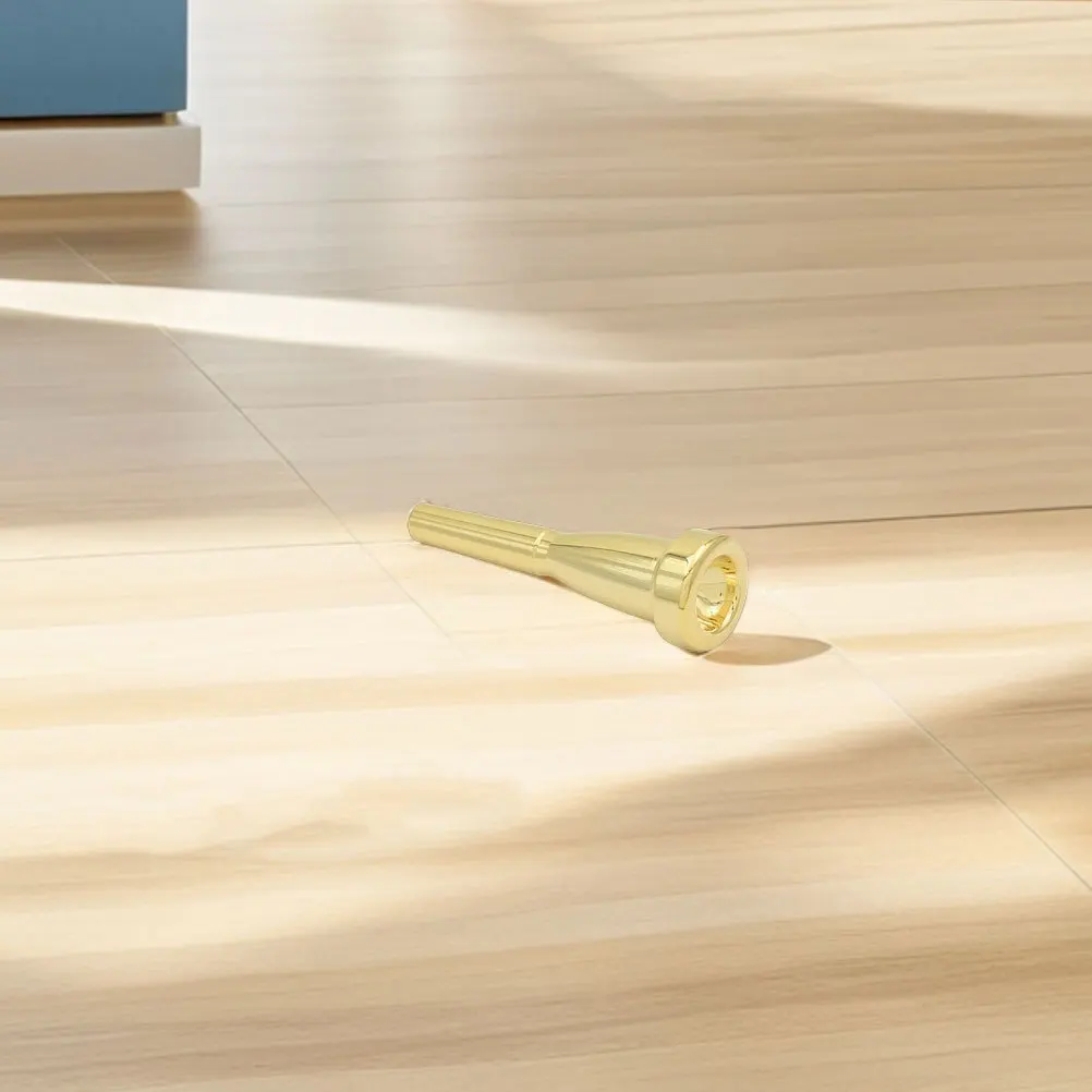 

2Pcs Trumpet Mouthpiece Copper Durable Sleek Design Clear Sound for Beginners Professionals Musical Instrument Accessory