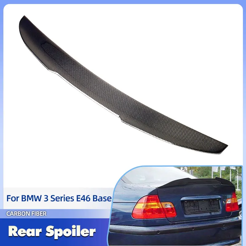 

Car Rear Trunk Spoiler Wings Carbon Fiber for BMW 3 Series E46 320i 330i Sedan 1998-2005 Rear Spoiler Tail Boot Wing Lip FRP