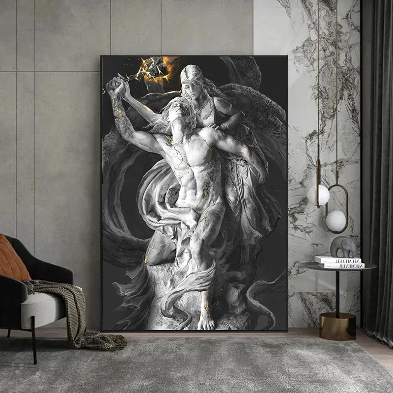 الكلاسيكية خمر جدار الفن النحت البوب الجماليات اليونانية صور HD قماش طباعة المشارك غرفة المعيشة المنزلي غرفة نوم الديكور