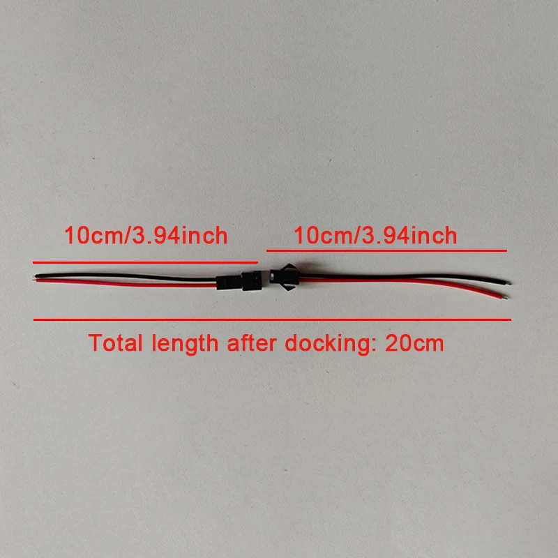 10 Pairs 10cm JST SM 2P 2Pin Plug Socket Male To Female Wire Connector LED Strips Lamp Driver Connectors Cable Quick Adapter