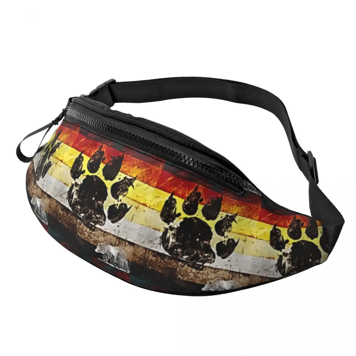 

LGBTQ Pride Printed Waist Bags Bear Paw Fashion Belt Bags Man Women's Travel Fanny Pack Design Banana Packs