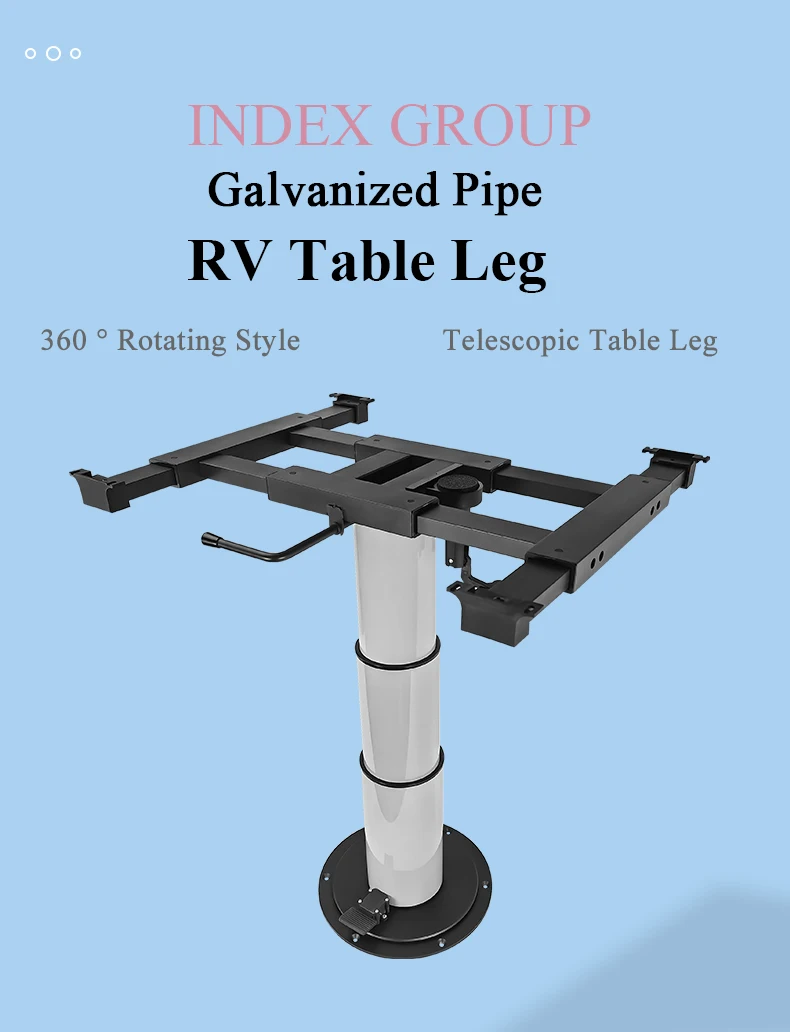 RV Table Leg Top Quality 360 Degree Rotating Trailer Table Leg Camper Table Leg SY23TL Factory Direct Sale