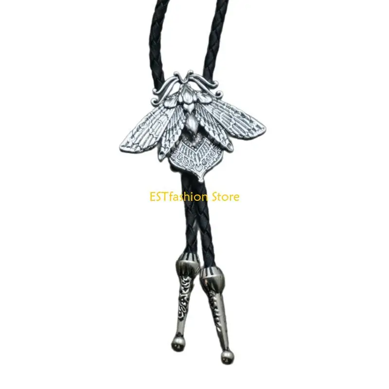 

Y5GC Mens American Bolo галстук западный ковбойский готический металлический череп голов