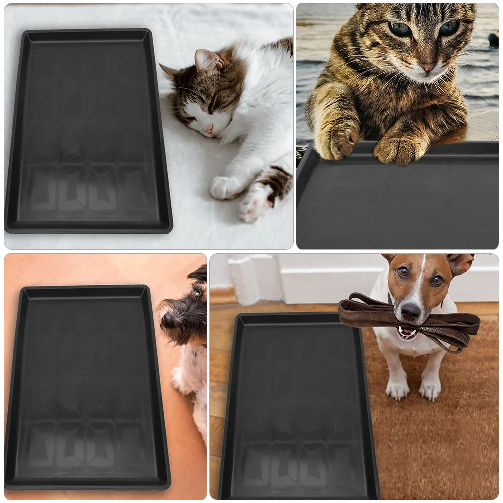 

2Pcs Leakproof Pet Poop Trays Odor Resistant Dog Bedpan Toilet Pans Hygiene Storage Plate Accessories