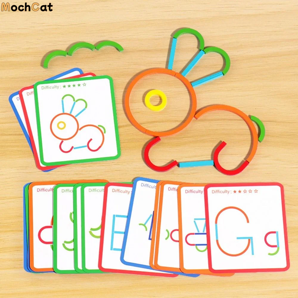 

Деревянные палочки и кольца: развивающая игра-головоломка Монтессори для развития интеллекта и творчества