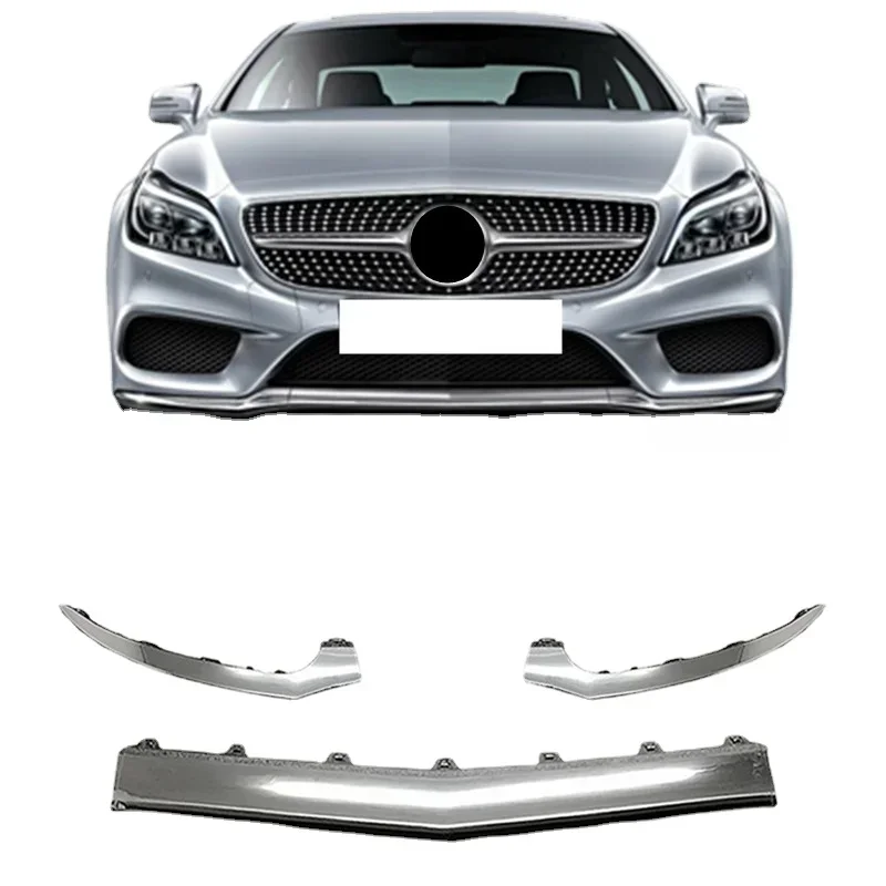

Chrome Front Bumper Lip Moulding Trim Cover for Mercedes-Benz W218 CLS260 CLS320 CLS400 CLS300 CLS350 15-18