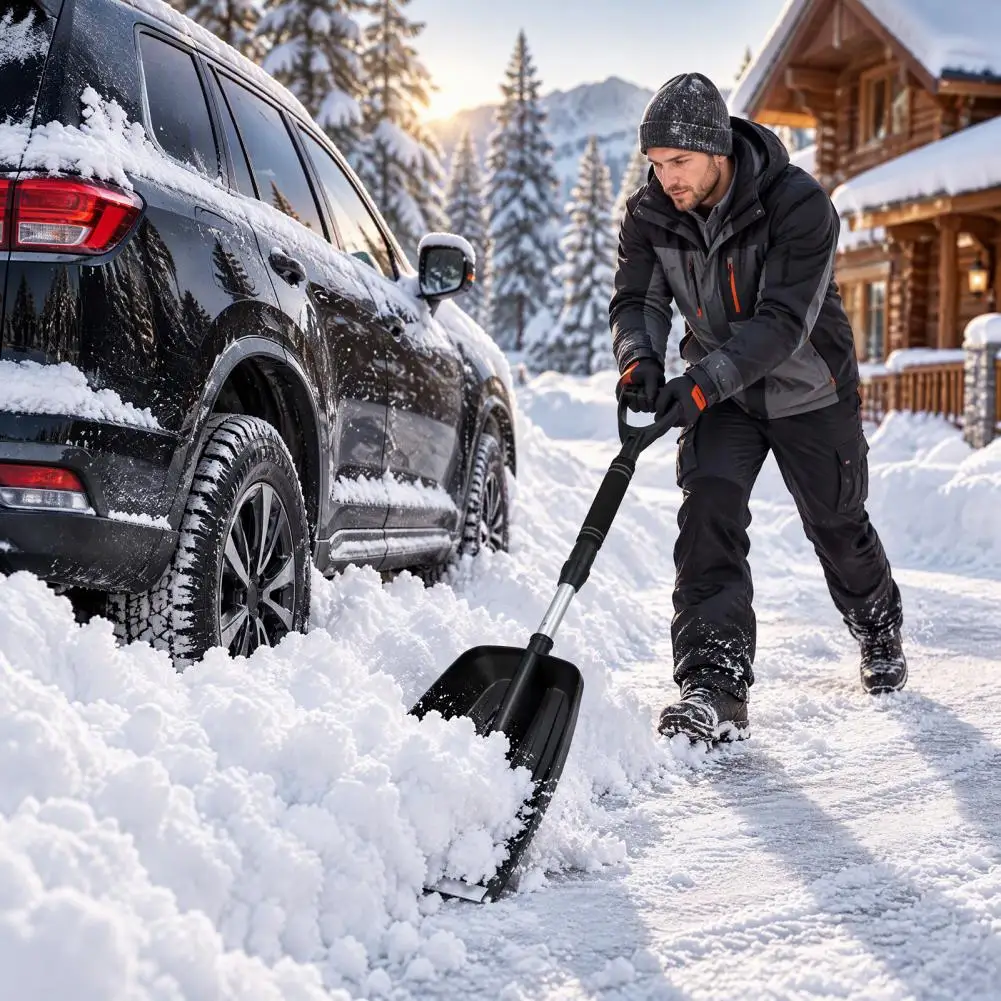 Suv Snow Shovel Car Snow Shovel with Extendable Handle Pivot Head Ice Scraper Scratch-free Snow Removal Tool for Suv Truck