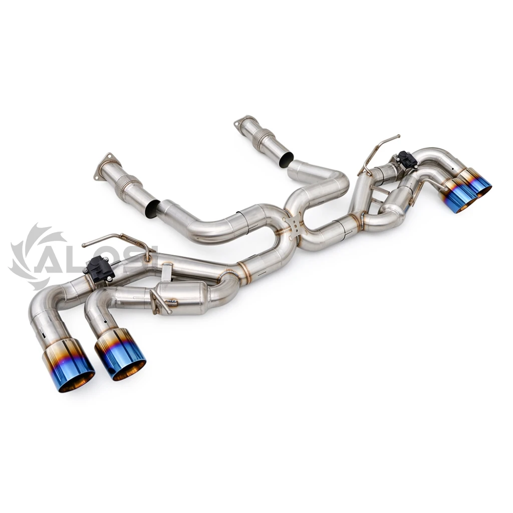 SS304 Catback Exhaust Muffler With Valve for Chevy Corvette C8 Z51 2019-2023 Racing Exhaust Upgrade Parts