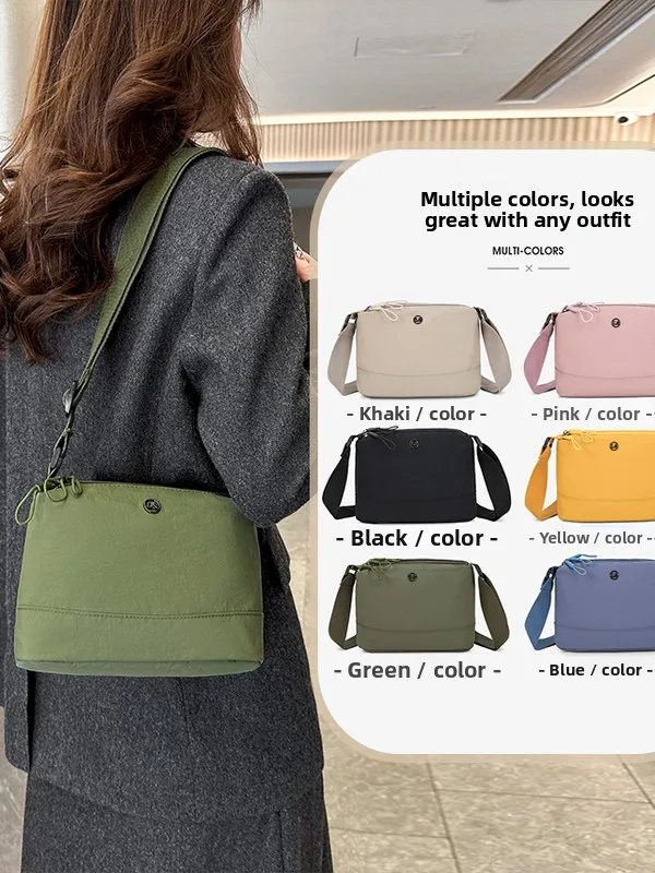 

Ultra-Light Multi-Layer Canvas Crossbody Bag for Women Casual Single oulder ell Bag Faionable Korean Sle Handbag