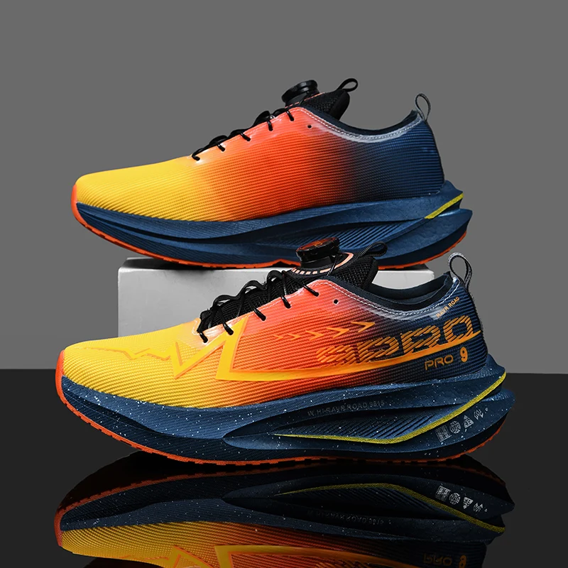 

Marathon Men Carbon Plate Sports Running Shoes Breathable Lightweight Women's Comfortable Athletic Nonskid Air Cushion Sneakers