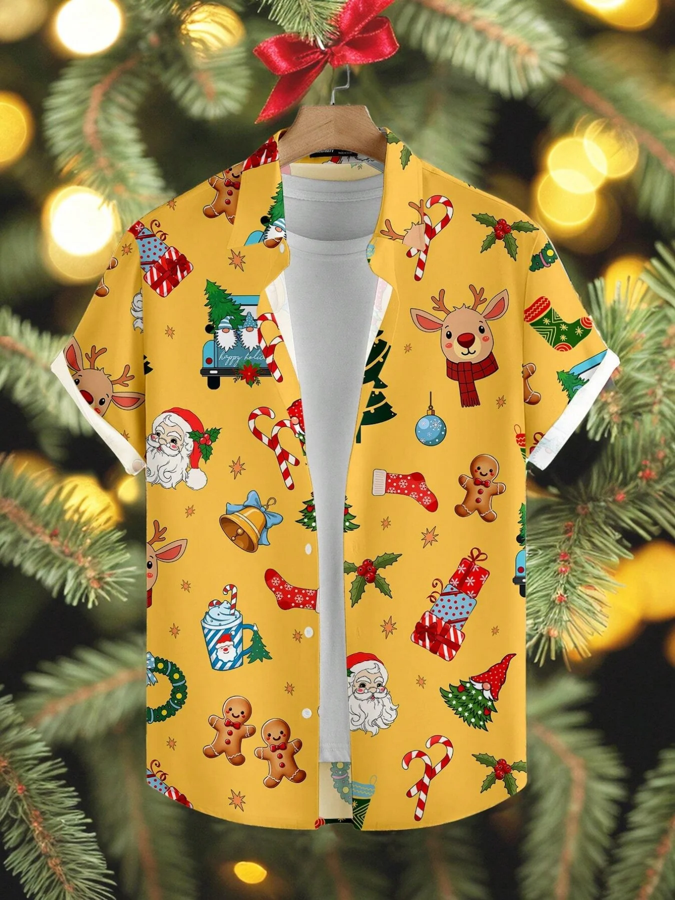 عيد الميلاد طباعة قميص هاواي صيفي فتاة الأطفال ملابس الصيف ملابس الصبي ترتيب الأسرة طوق قميص قصير الأكمام الاطفال الملابس قمم