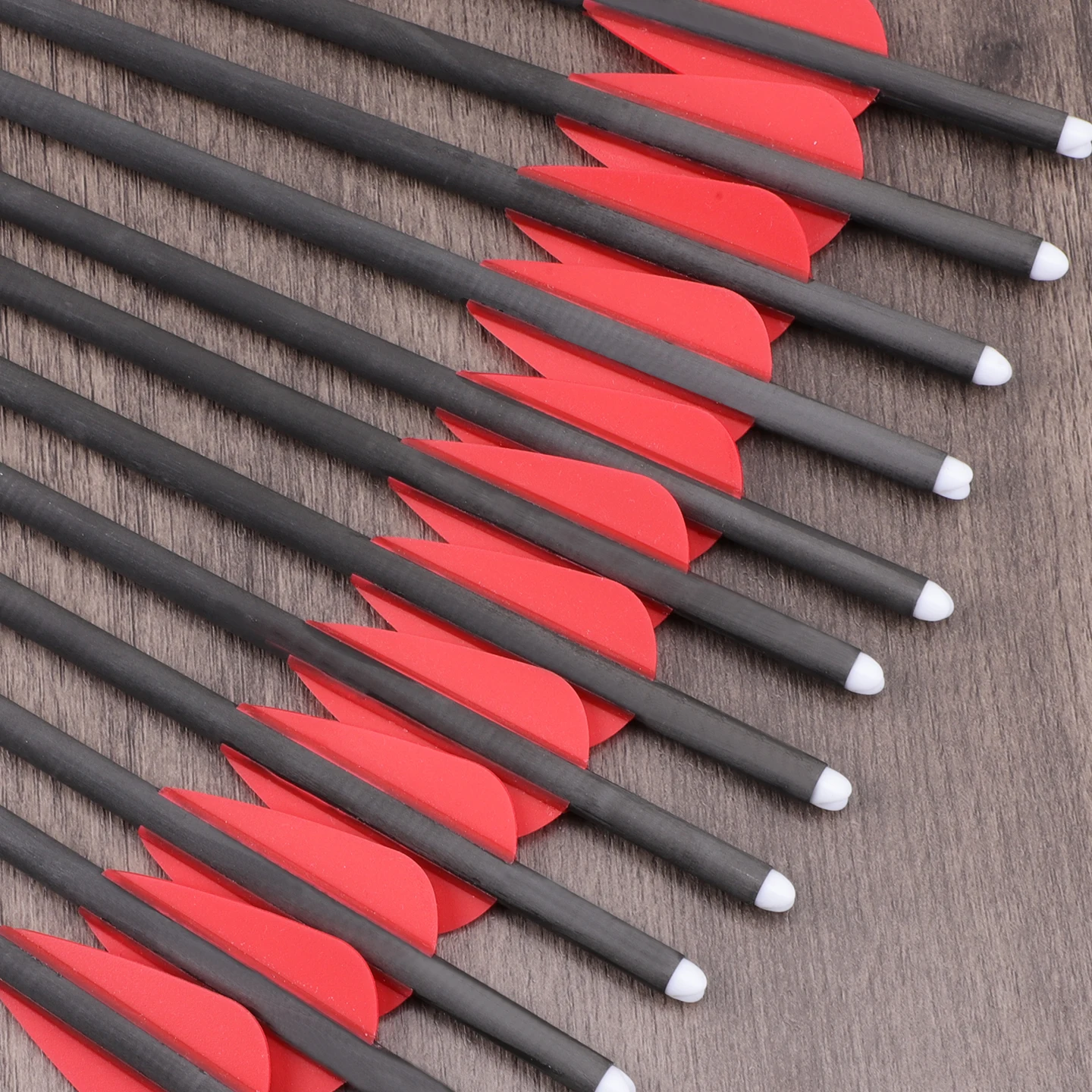 

Болты для стрельбы из лука, 13 дюймов, ID 4,2 мм, короткие стрелы из чистого углерода, в комплекте с очками перьев для охоты на открытом воздухе, стрельбы