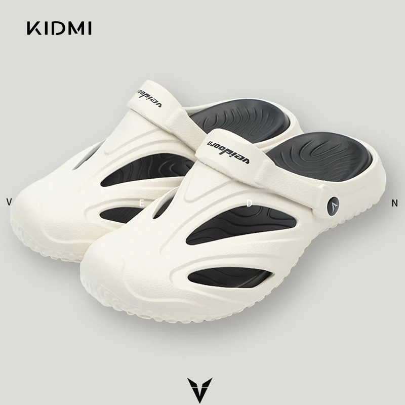 

Kidmi Men Clogs Slippers Summers Men Flat Sandals Outdoor Beach Sandals For Men Casual Fashion Holes Slides with Arch support