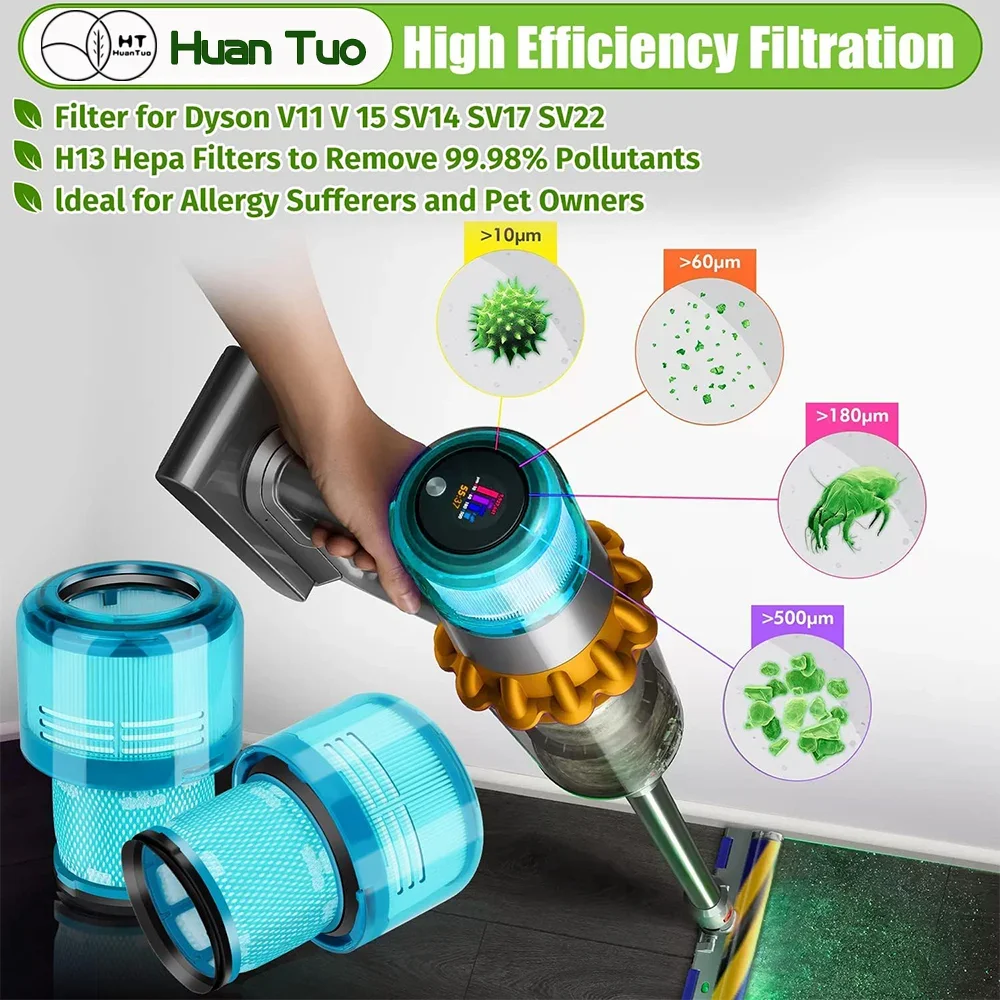 Washable Dyson V11 SV14 V15 filter Hepa Filter Vacuum Cleaner Replacement Parts SV14 Rear Filter Cleaning Replacement Parts