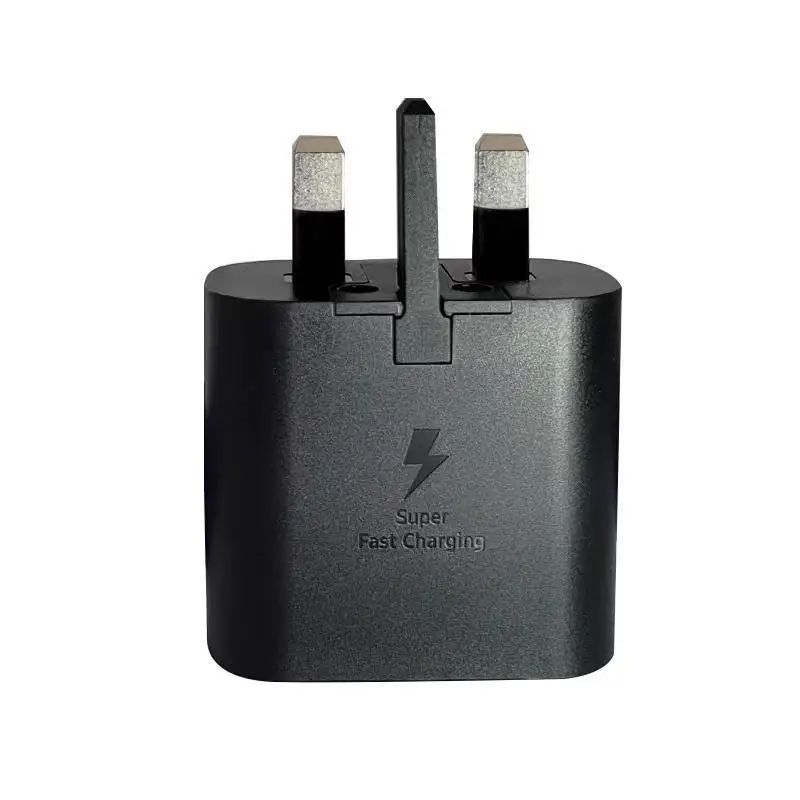 

25W Phone Charger Super Fast Charging Head UK Plug for Samsung S23/S22 USB-C Fast Charging Travel Adapter